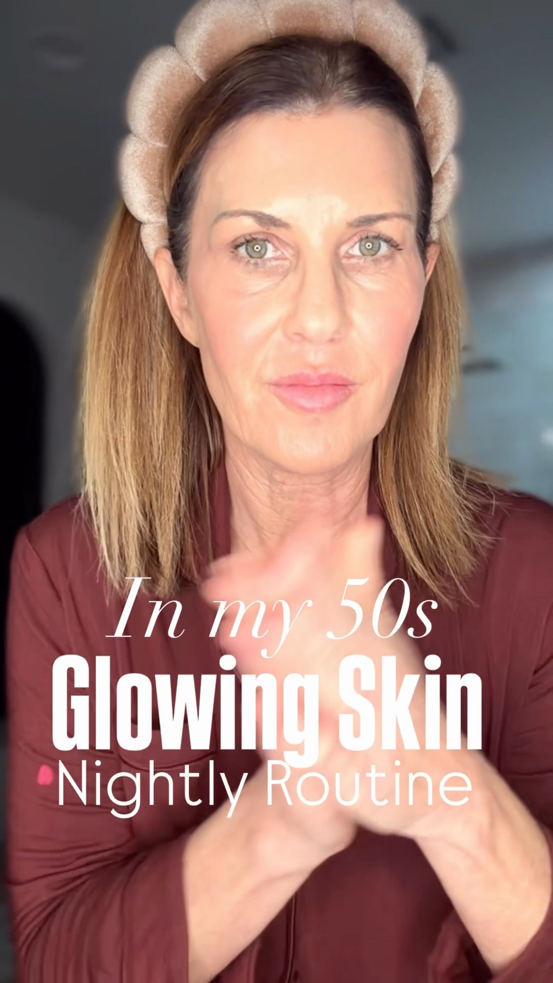 My nightly routine for glowing skin.
1. Take the Day Off  cleansing Oil
2. Balancing Gel Cleanser (I always double cleanse)
3. Matcha Tea Treatment Toner (always surprised to see what I missed)
4. Microneedling Tool- makes such a difference! I use 3-5 times a week
5. Growth Factor Serum (I get at my med spa The Treatment Room OKC)
6. Renewal Cream Moisturizer 
7. Bio Azure oil
8. Lip mask 

#LTKdayinmylife #LTKBeauty #LTKOver40