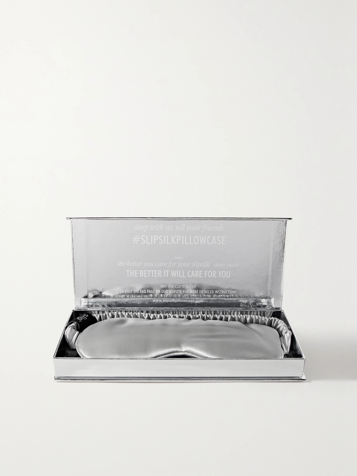 Slip - Silk Eye Mask - Silver | NET-A-PORTER (US)