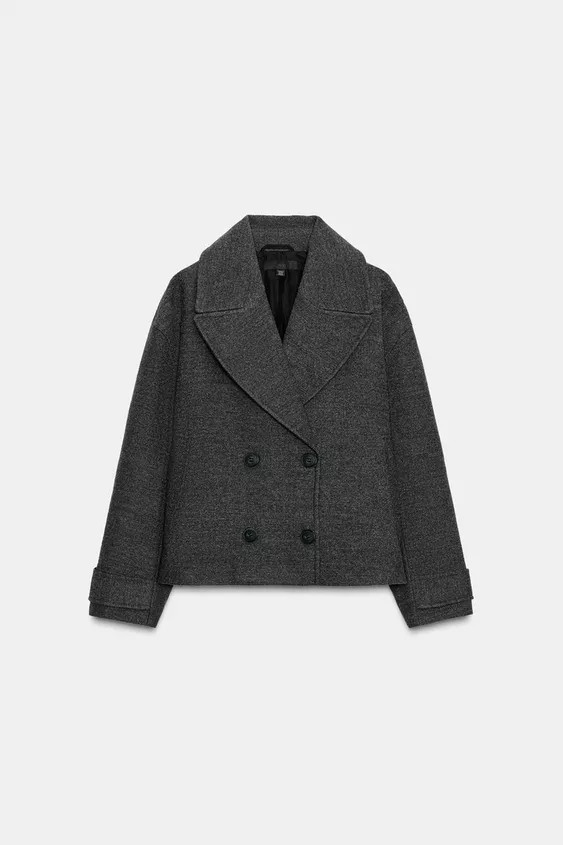 KURZER, WEICHER MANTEL IN WICKELOPTIK | Zara DE