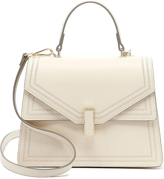 Scarleton Mini Top Handle Satchel Handbag for Women, Vegan Leather 3 Compartment Crossbody Bag, S... | Amazon (US)