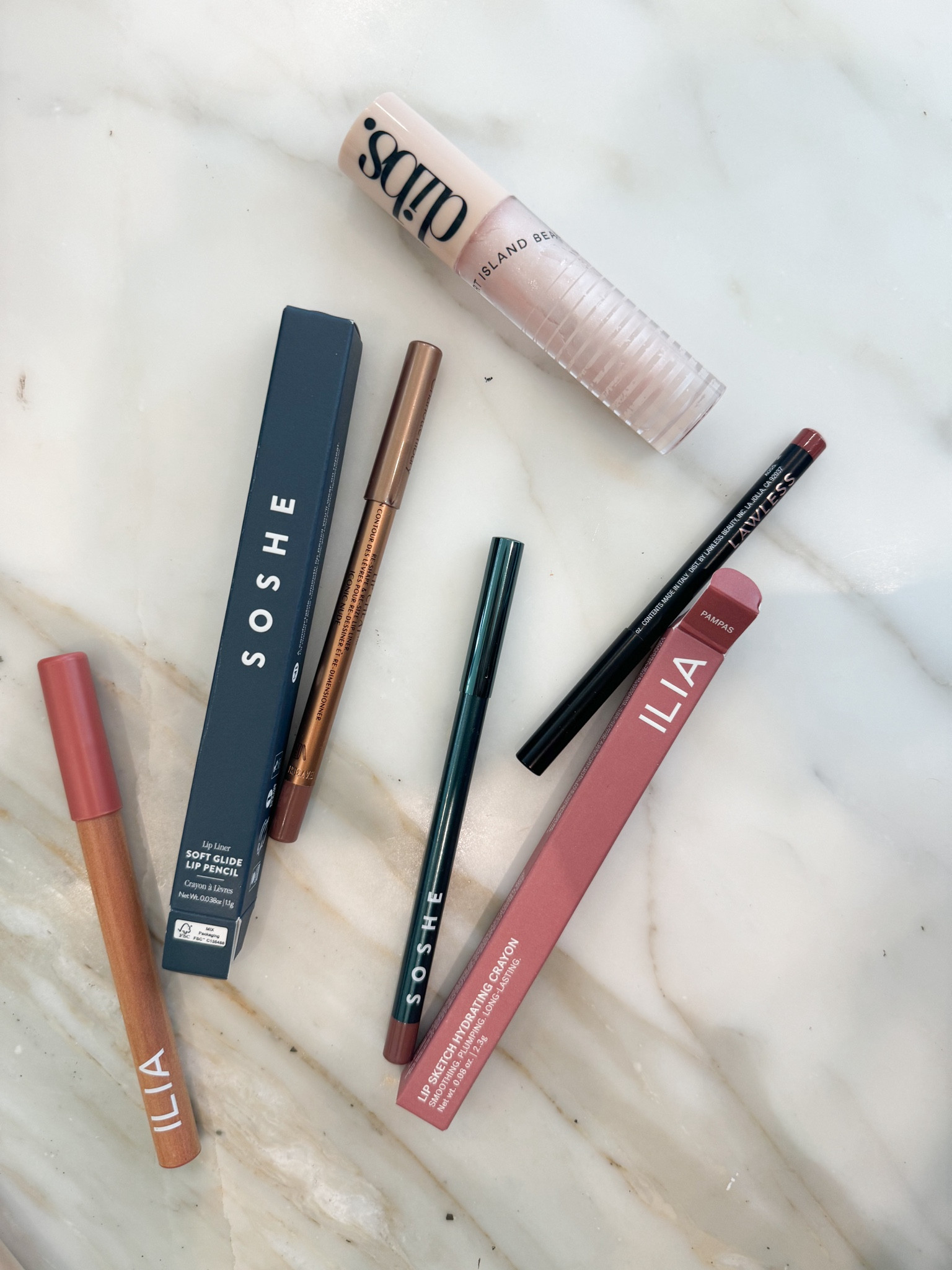 New non tox lip line replacement for the charlotte tilbury iconic nude

My top choice- Soshe skinny tip 
Second choice - ilia pampas
I also love all the lawless liners and been using those for a while but more at night 

#LTKU #LTKStyleTip #LTKMostLoved