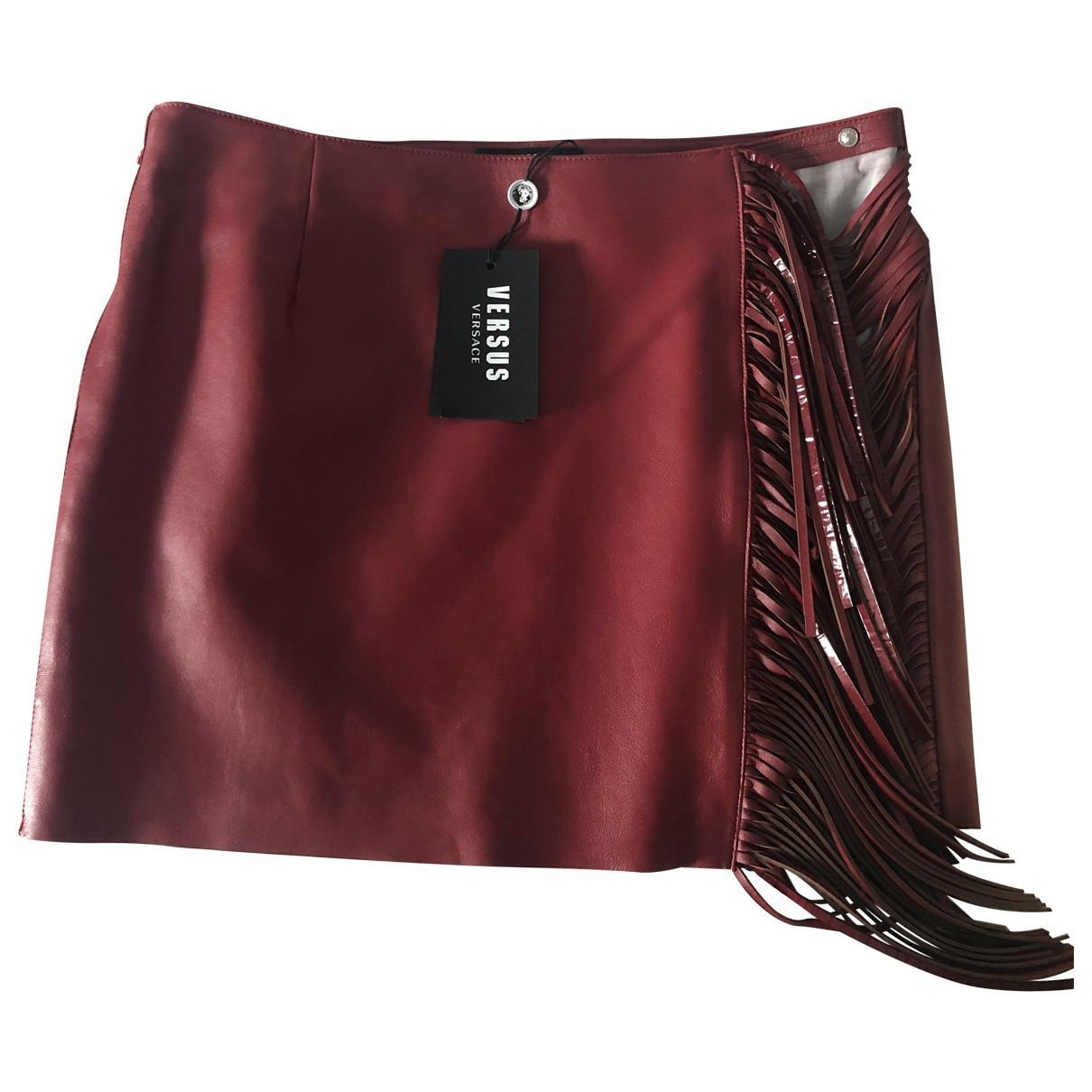 Versus Red Leather skirt for Women 42 IT | Vestiaire Collective (Global)