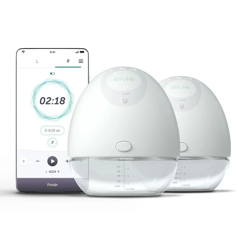 Elvie Double Electric Wearable Smart Breast Pump , Silent Hands-Free Portable Breast Pump That Ca... | Walmart (US)