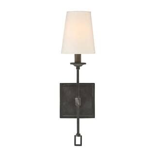 Filament Design 1-Light Oxidized Black Sconce CLI-SH265846 | The Home Depot