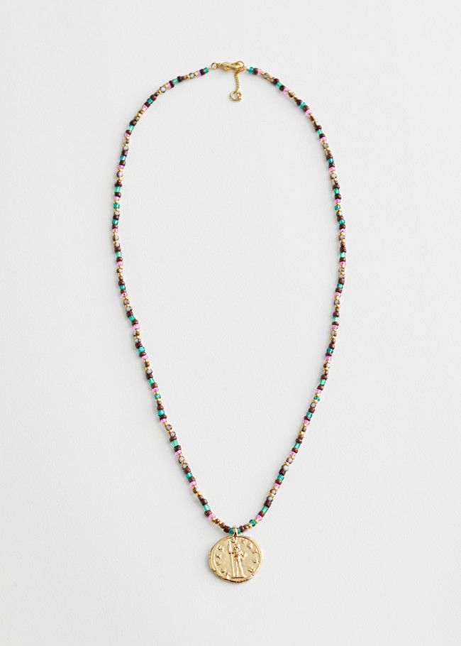 Coin Pendant Beaded Necklace | & Other Stories (EU + UK)