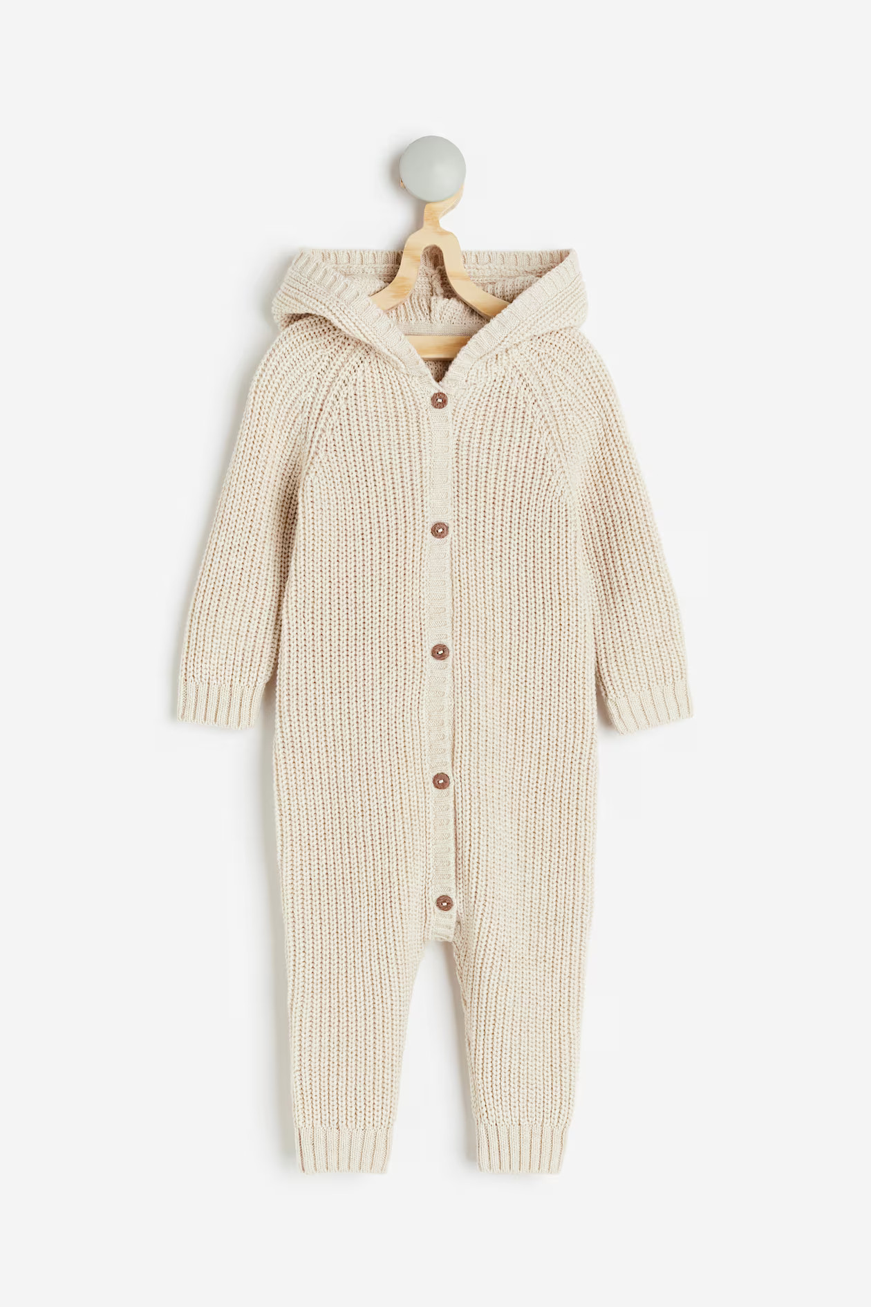 Knitted cotton all-in-one suit | H&M (UK, MY, IN, SG, PH, TW, HK)