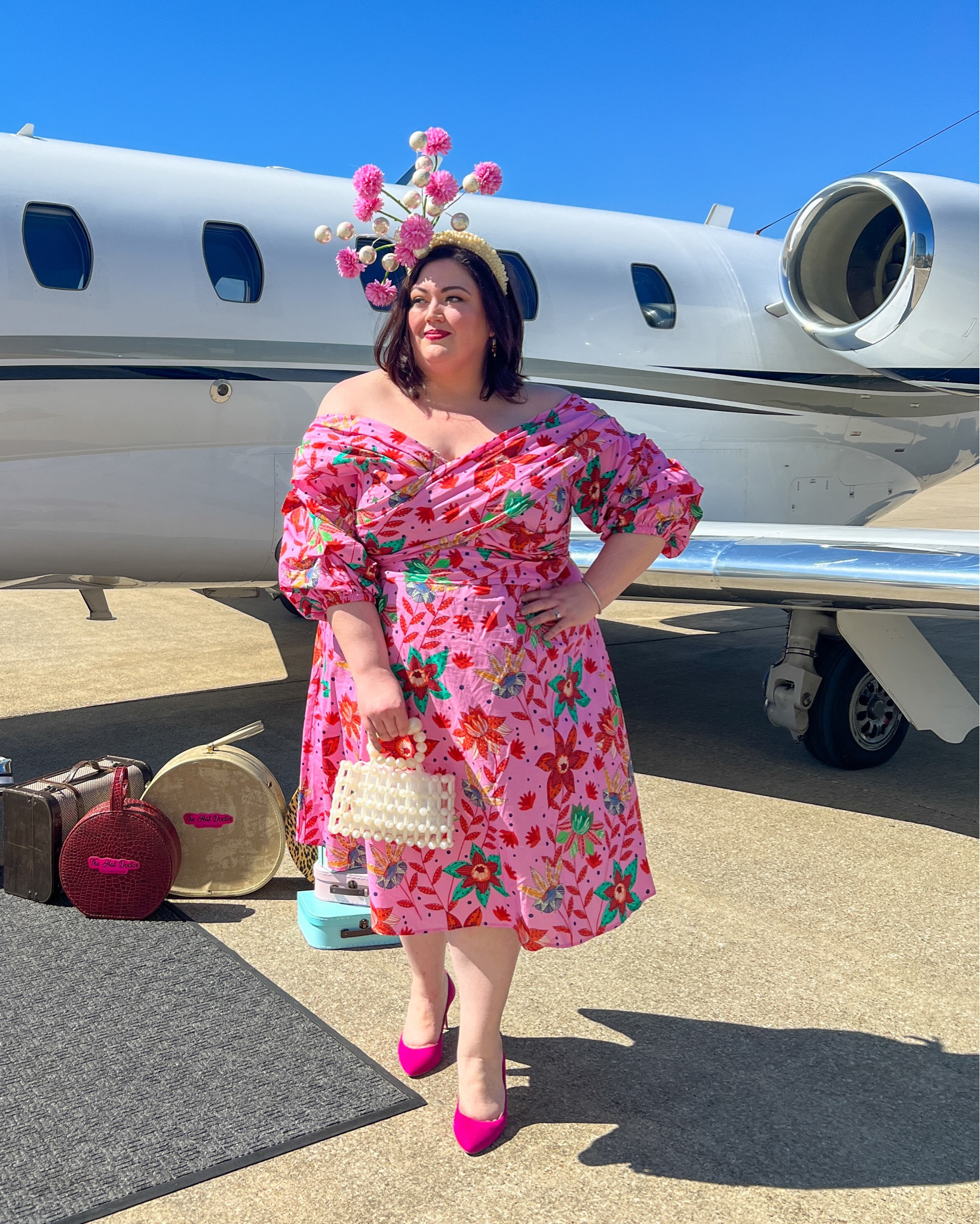 It’s time for the Kentucky Oaks - the day before the Derby. The fillies run for the lilies today, so the theme is pink 🌸🌷
This is an old plus size off the shoulder dress - I linked current similar items as best as I could. The star is the pink and white fascinator. A complete dream outfit! 

#LTKSeasonal #LTKcurves