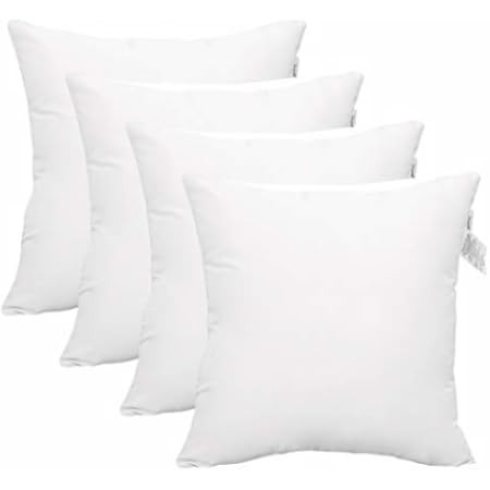 MIULEE Pack of 4 Outdoor Pillow Inserts Waterproof 18x18 Throw Pillow Inserts Premium Hypoallergenic | Amazon (US)