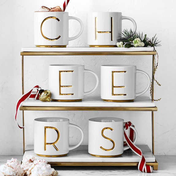 Marble &amp; Brass 3-Tiered Stand | Williams-Sonoma