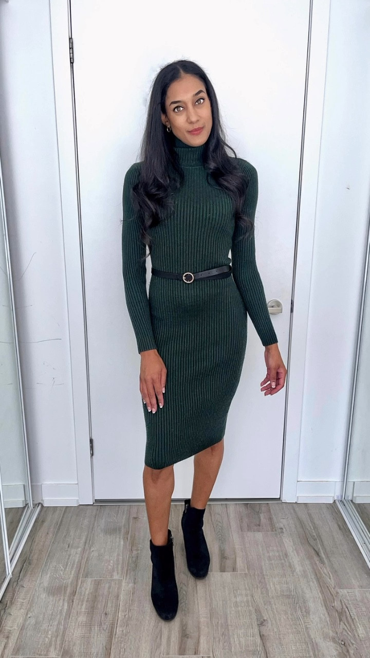 Ribbed dress, turtleneck dress, sweater dress, knit wear, knit dress, ribbed sweater dress, midi dress, fall dress, fall fashion, black belt, black boot, bootie, black bootie, ankle boot, ankle bootie

#LTKVideo #LTKSeasonal #LTKStyleTip