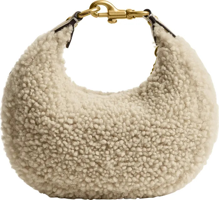 Jonie Genuine Shearling Top Handle Bag | Nordstrom