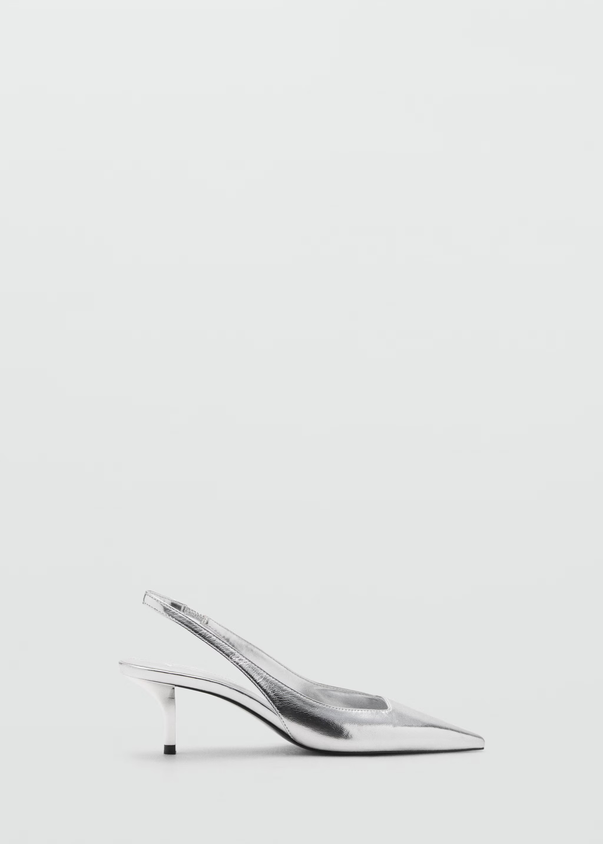 Metallic sling back shoes - Women | MANGO USA | Mango (US/MX/AU)
