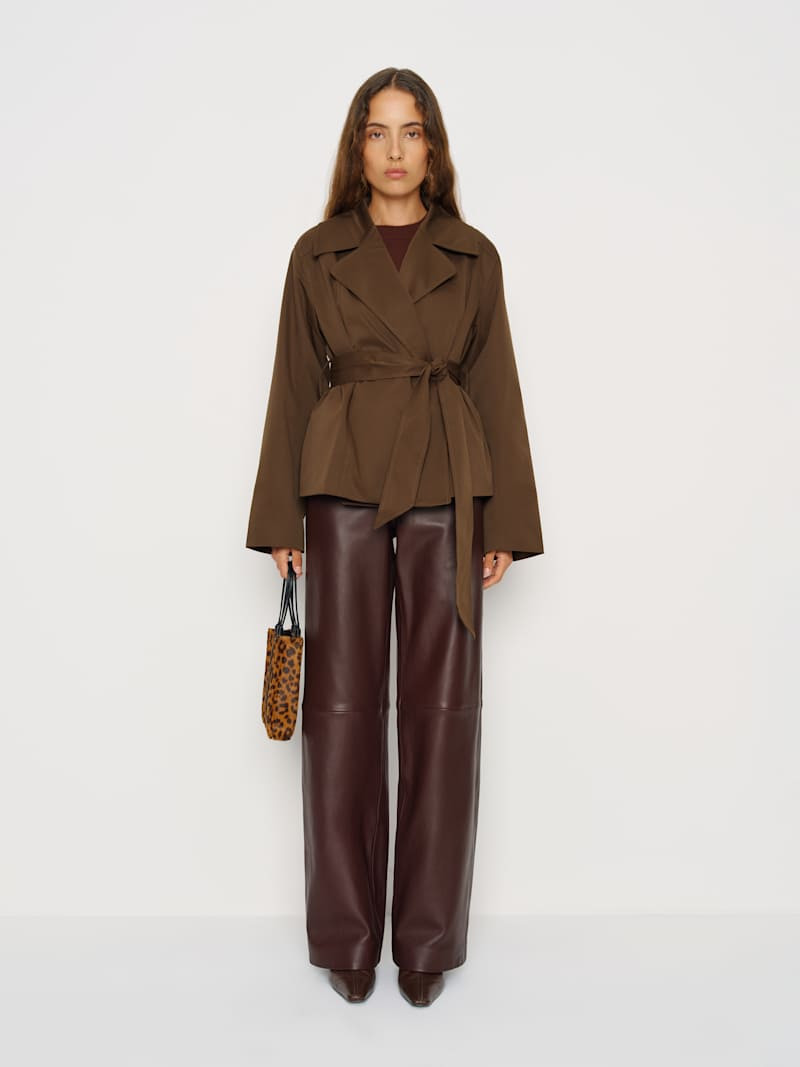Jaden Cropped Trench | Reformation (Global)