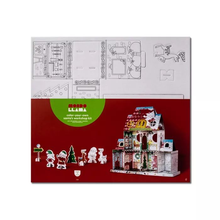 Color-Your-Own Santa's Workshop Kit Small - Mondo Llama™ | Target