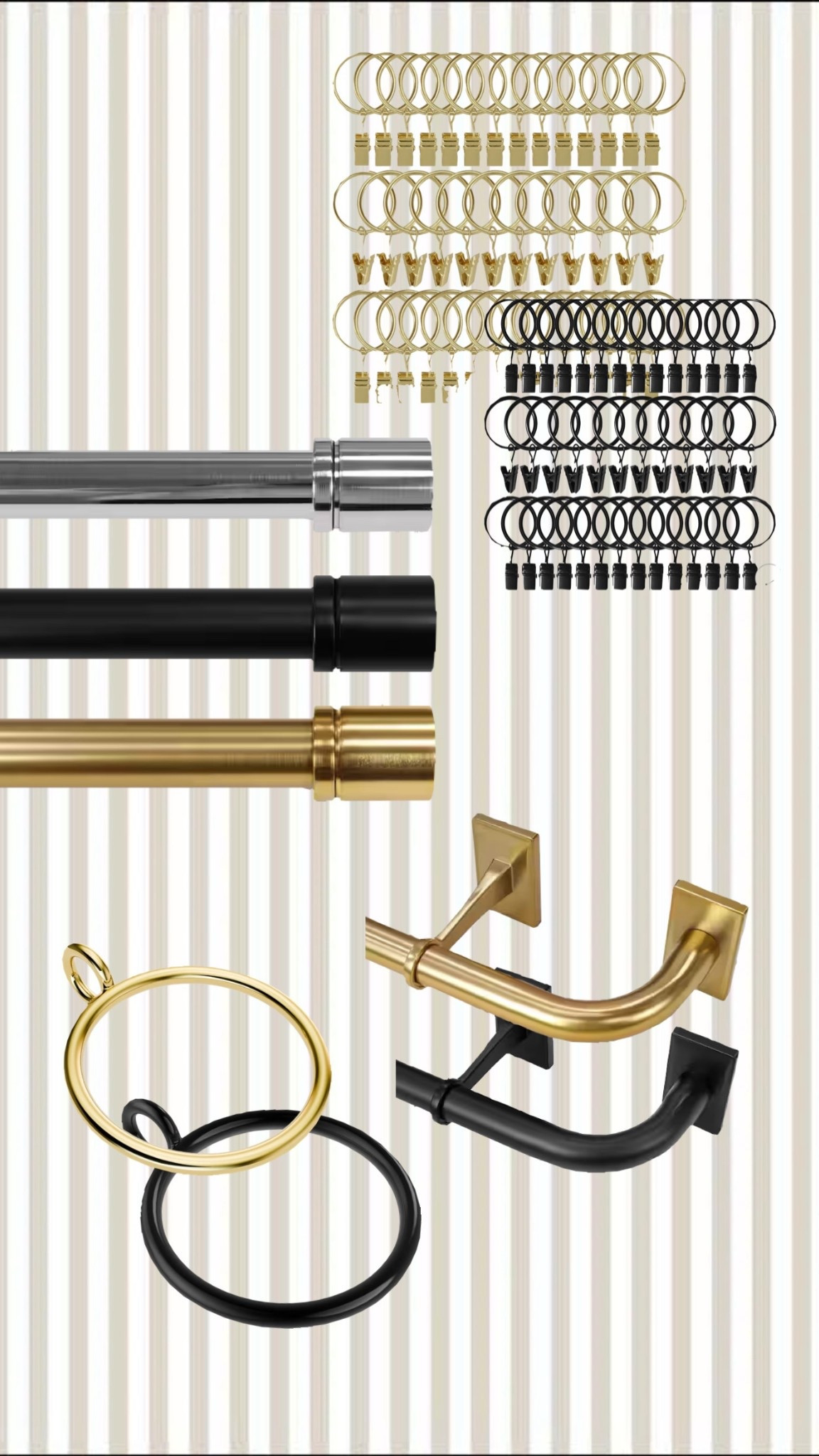 Gorgeous curtain rods that look designer for a 3rd kf the price is 

#LTKHome #LTKdayinmylife #LTKSaleAlert