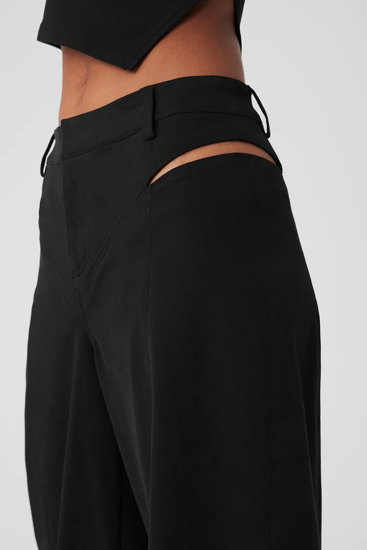 High-Waist Risk Taker Trouser - Black | Alo Yoga