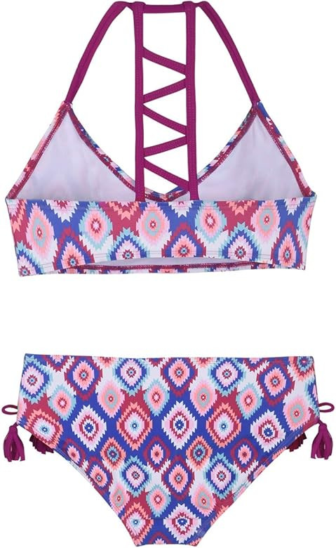Firpearl Girls Swimsuits Halter Bikini Two Piece Bathing Suit Kids Bikini | Amazon (US)