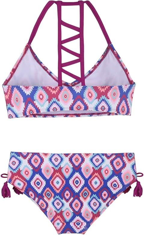 Firpearl Girls Swimsuits Halter Bikini Two Piece Bathing Suit Kids Bikini | Amazon (US)