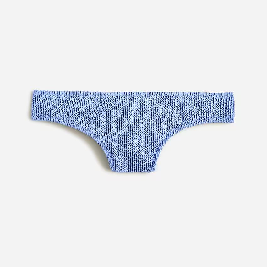 Textured hipster full-coverage bikini bottom | J.Crew US