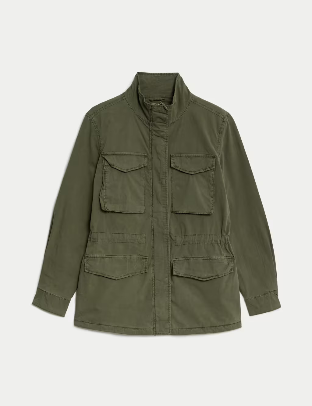 Cotton Rich Waisted Utility Jacket | Marks & Spencer (UK)