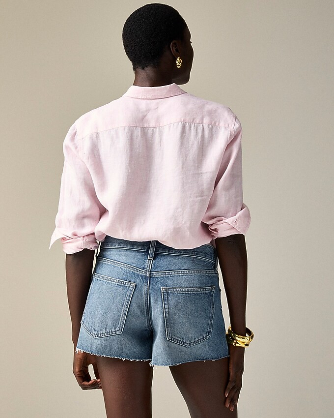 Low-rise frayed denim short | J. Crew US