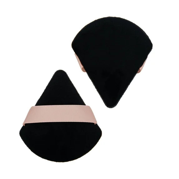 Precision Powder Puffs for Loose & Pressed Makeup Powder, Ultra Soft & Microfiber, Black (2 Count... | Walmart (US)