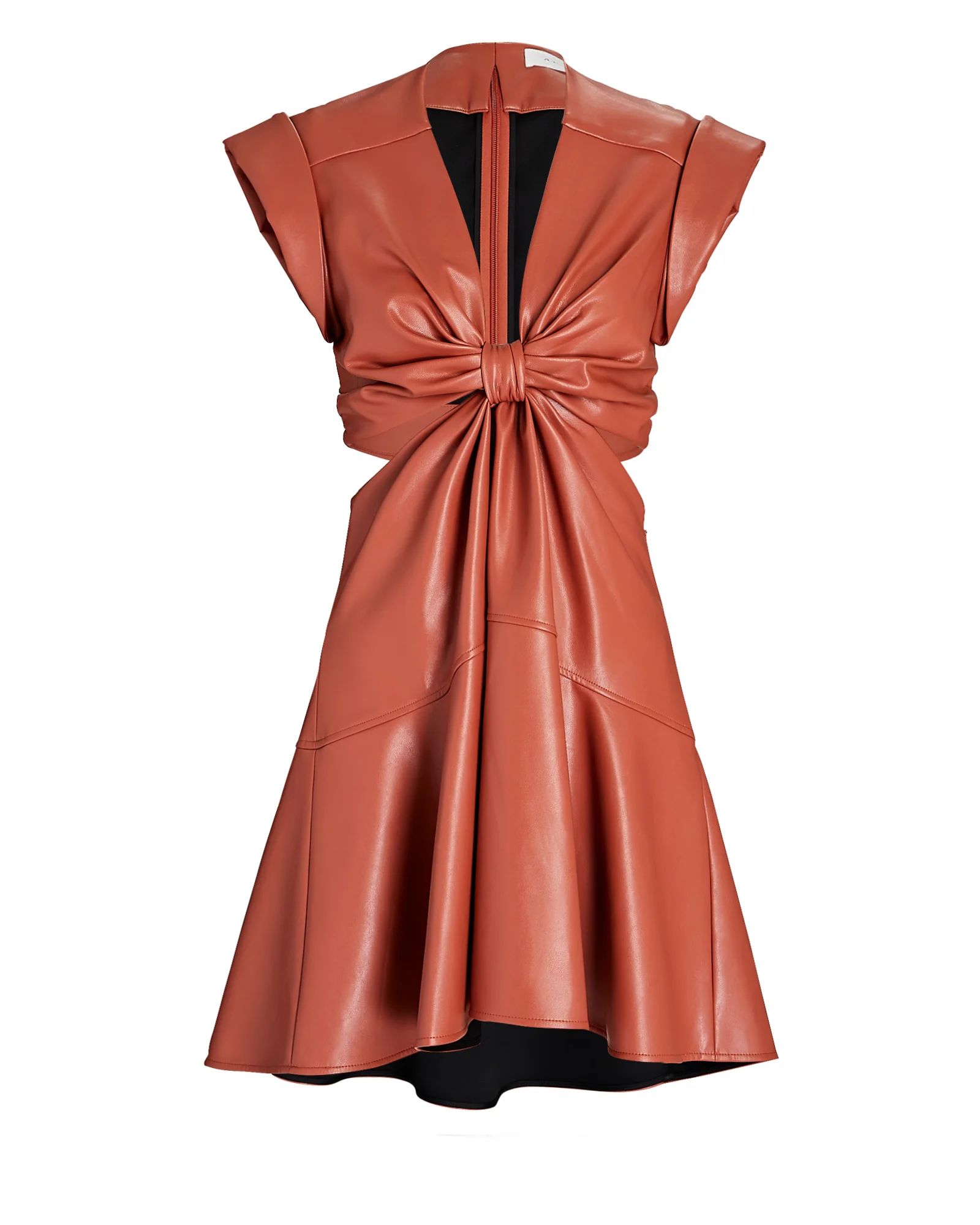 Lexi Vegan Leather Mini Dress | INTERMIX