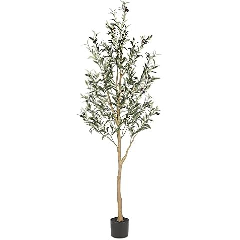 Nearly Natural 82” Olive Artificial Silk Trees Green | Amazon (US)