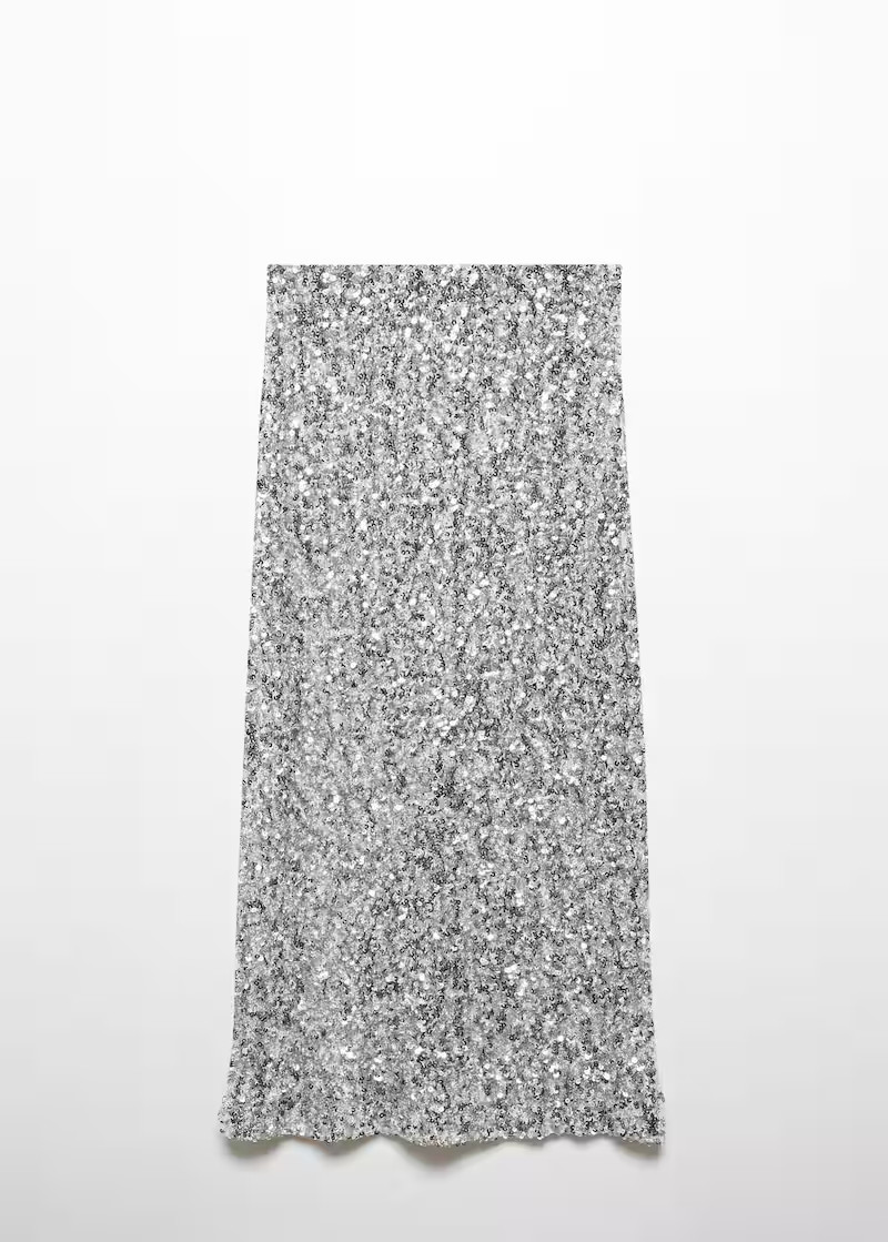 Sequin midi skirt -  Women | Mango USA | MANGO (US)