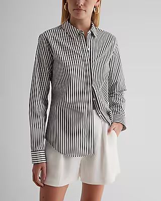 Striped Slim Portofino Shirt | Express