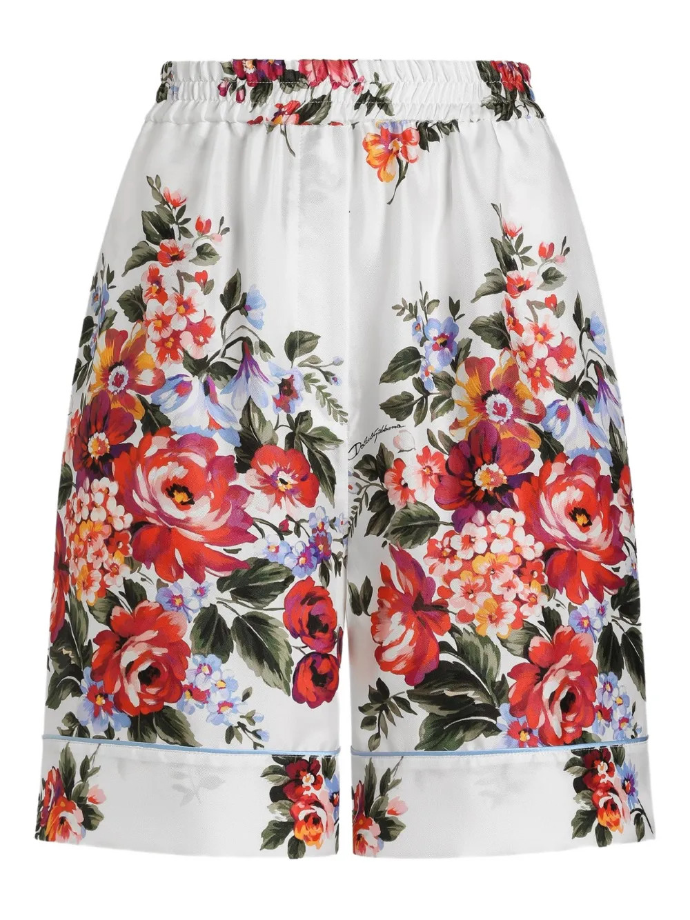 Dolce & Gabbana floral-print Tie Shorts | White | FARFETCH | Farfetch Global