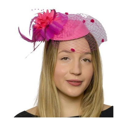 HMS Precious Pink Fascinator Adult Costume Hat | Target