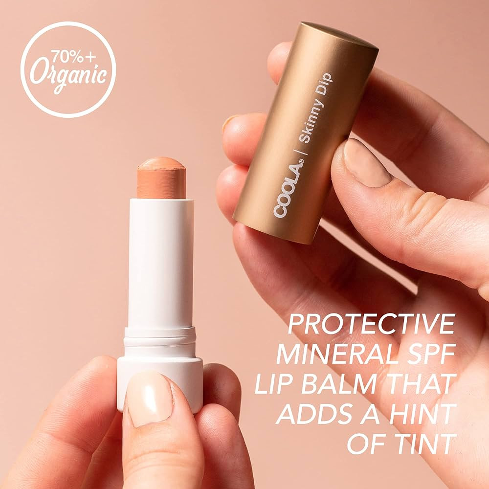 COOLA Organic Tinted Lip Balm & Mineral Sunscreen with SPF 30, Dermatologist Tested Lip Care for ... | Amazon (US)