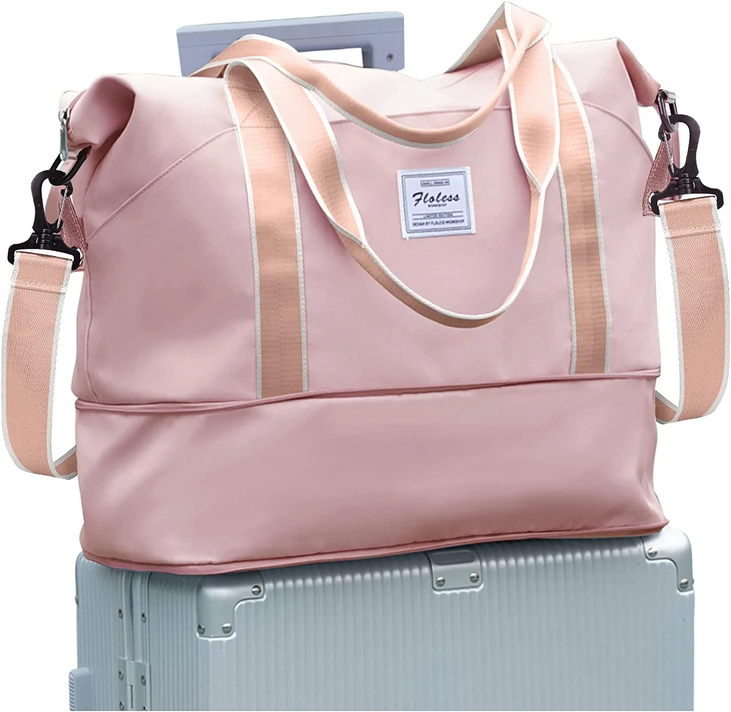 Travel Bag,Waterproof Duffel Gym Tote Bag,Weekender Carry On Overnight Bags for Women Men Approve... | Walmart (US)