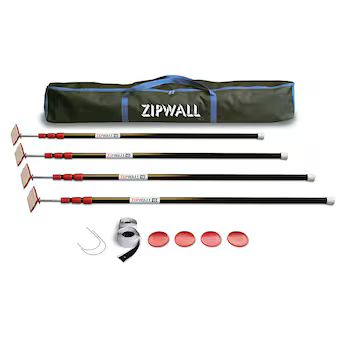 ZipWall 10 Ft Poles 4-Pole Dust Barrier Wall Kits | Lowe's