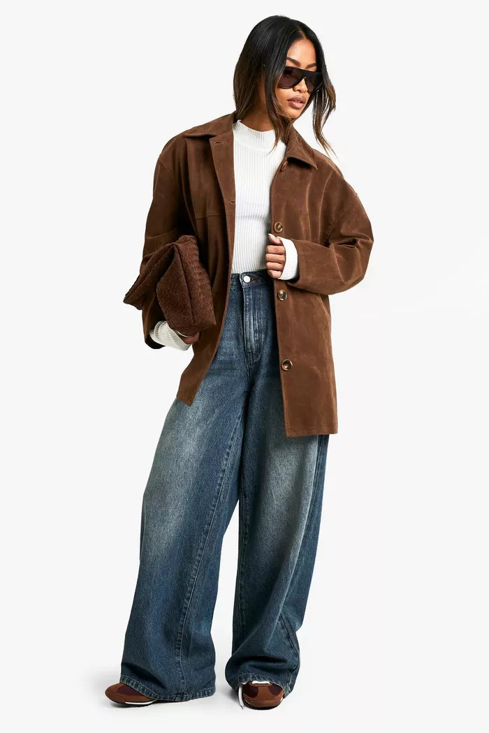 Suede Look Jacket | Boohoo.com (UK & IE)