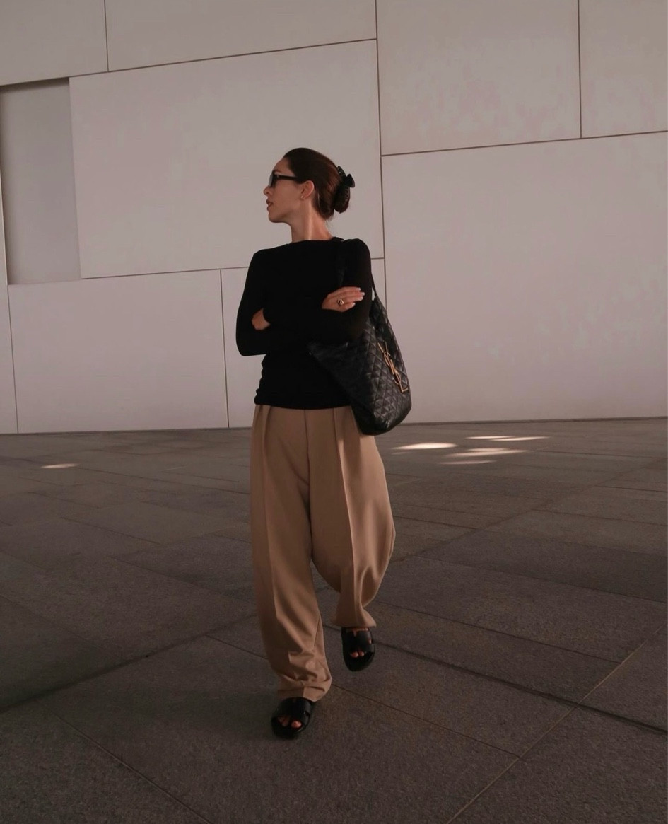 & Other Stories Trousers, Saint Laurent Bag, COS t-shirt, Gentle Monster Sunglasses 

#LTKeurope #LTKstyletip #LTKSeasonal