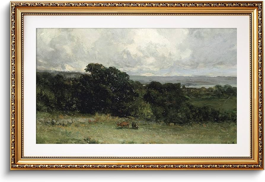 ARPEOTCY Vintage Gold Framed Large Wall Art, 20x30 inch Pastures Landscape Retro Paintings, Antiq... | Amazon (US)