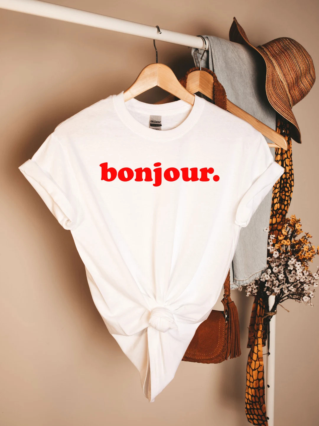 Bonjour Tee, French Shirt, Bonjour Shirt, Hello Shirt, Bonjour Tee, France Shirt, Paris Shirt, Mi... | Etsy (US)