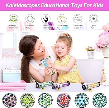 LUCKJOY Classic Glitter Kaleidoscope Toy, Liquid Kaleidoscope for Kids, Educational Toys Retro To... | Amazon (US)