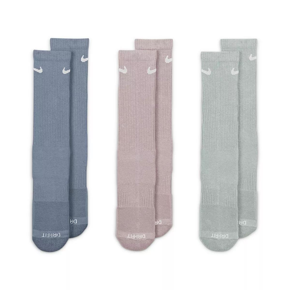 Women's Nike 3-Pack Everyday Plus Cushioned Training Crew Socks | Kohl's