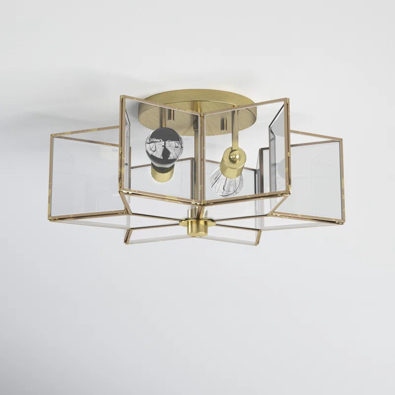 Putnam 2 - Light 16'' Unique/Statement Star Semi Flush Mount | Wayfair North America