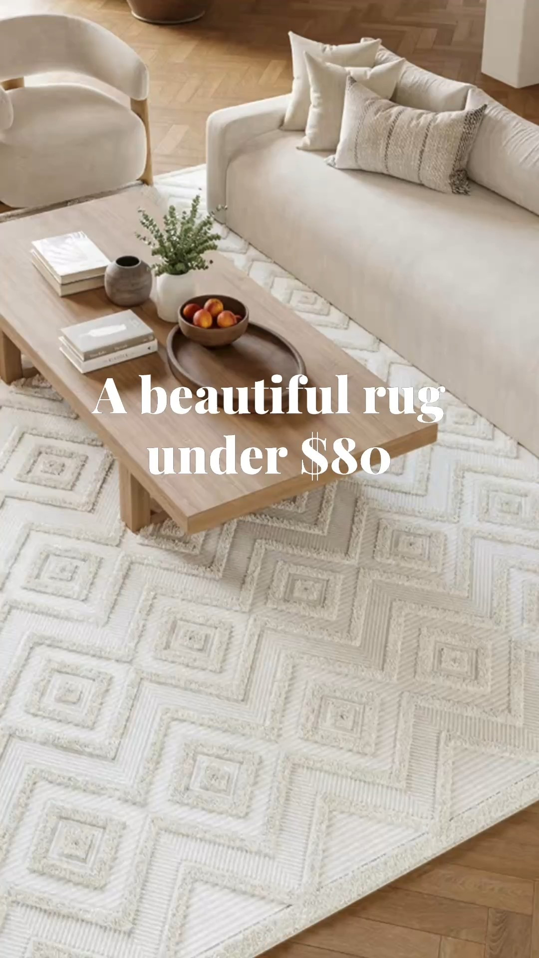 I am so impressed by the quality of this rug 🤍 I was on the hunt for a neutral 6x9 rug for our bedroom, and this one checked all the boxes—medium pile, soft ivory and neutral tones, a clean modern look… and the best part? It was under $80 🙌🏻
It also comes in a ton of different sizes, which is always a win.

✨ Pro tip: I added rug gripper corner stickers underneath to keep it perfectly in place. Total game changer.

Shop below ⬇️ 

#LTKbedroomrefresh #LTKneutralrug #LTKivoryrug #LTKbedroomdecor #rug

#LTKHome