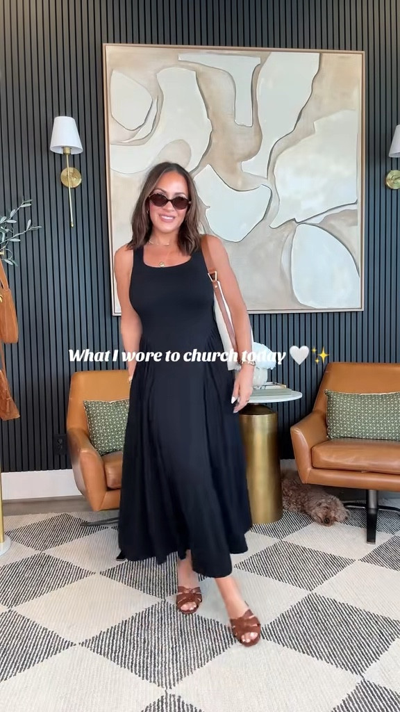 Church outfit but make it ✨chic + easy✨
This black dress is one of those throw on + go pieces… and yes, I’m obsessed.

5’2” • 130 lbs • 34DD • 25” waist
Wearing size small

#AmazonFinds #summerstyle #SundayOOTD #PetiteStyle #AmazonFashion #ChurchFit #EverydayChic #affiliate 

@Amazon Fashion @Amazon Influencer Program
