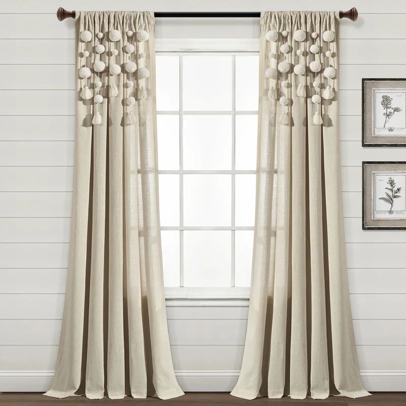 Semi-Sheer Curtain Panel | Wayfair North America