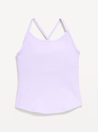 PowerSoft Fitted Cross-Back Tank Top for Girls | Old Navy (US)