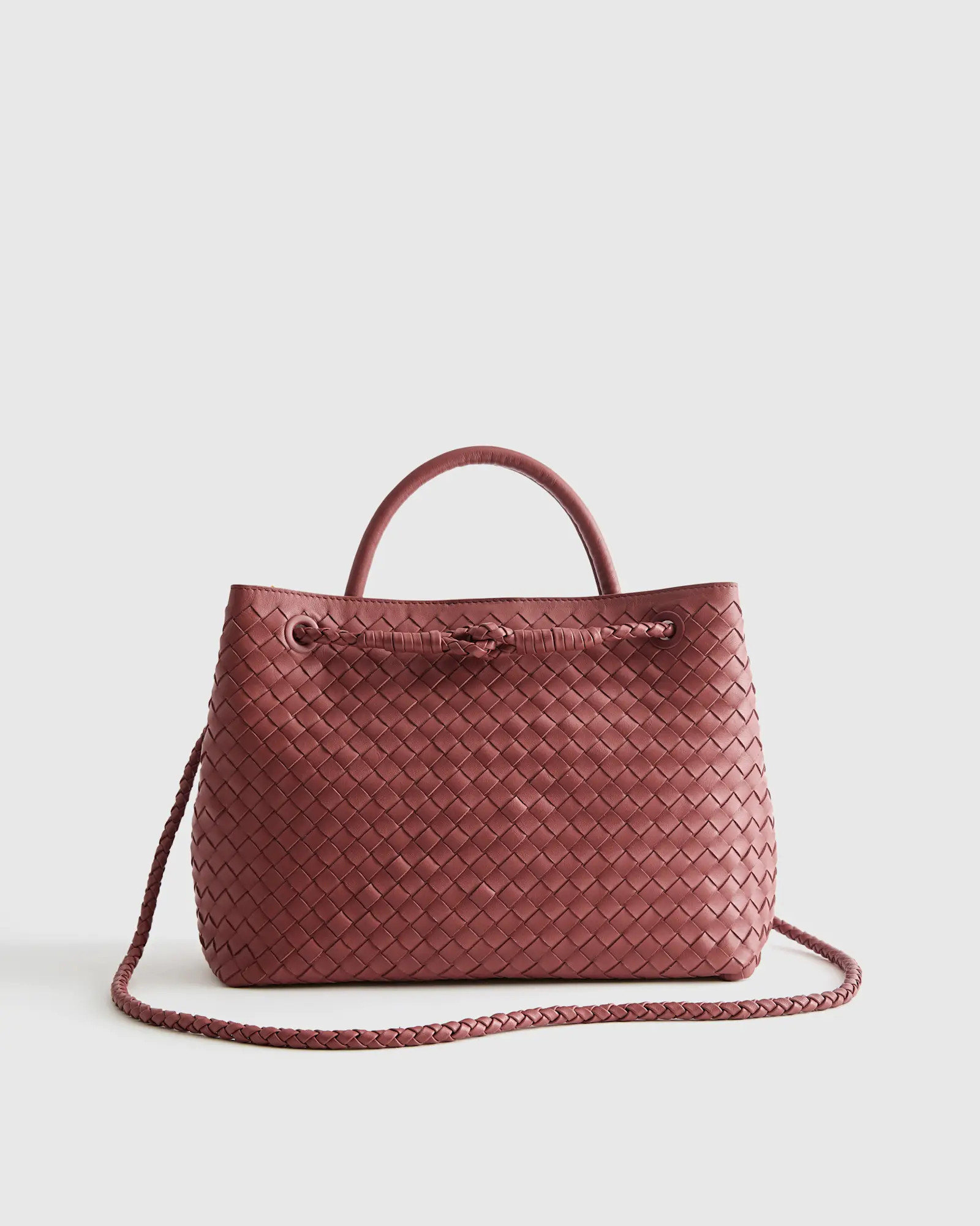 Italian Leather Handwoven Satchel | Quince