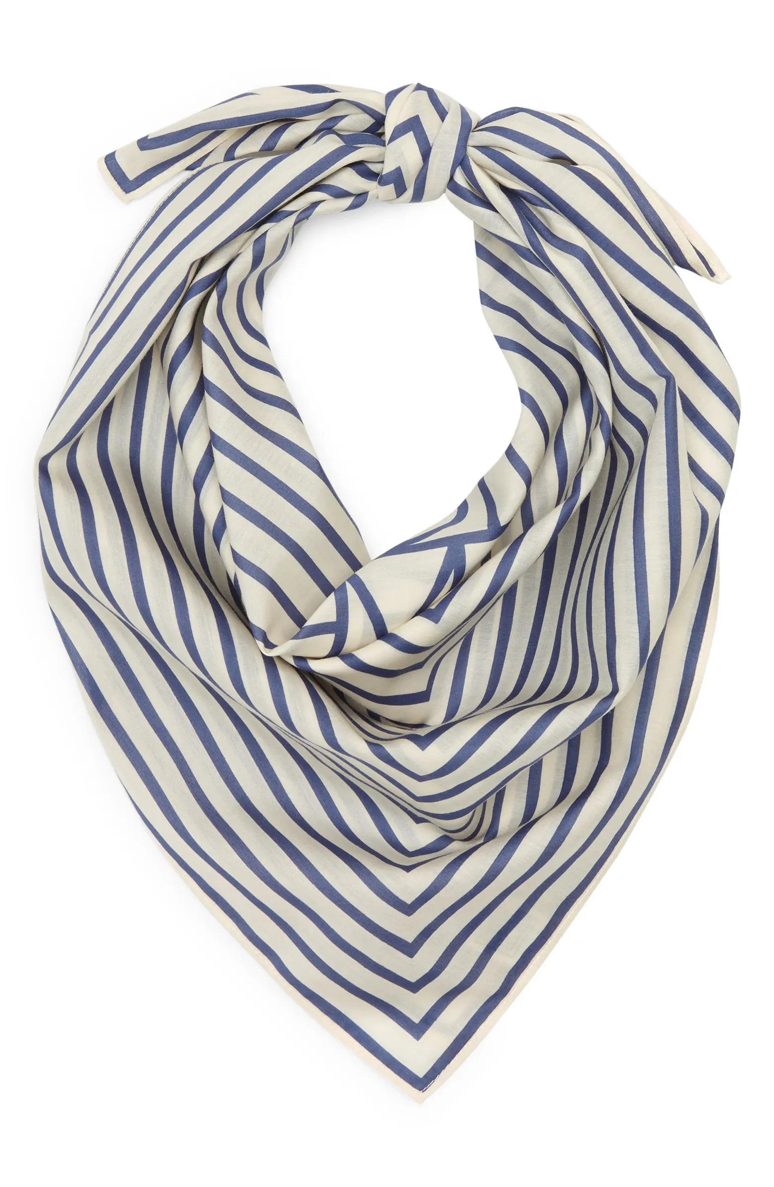 Totême Geometric Monogram Cotton & Silk Scarf | Nordstrom | Nordstrom