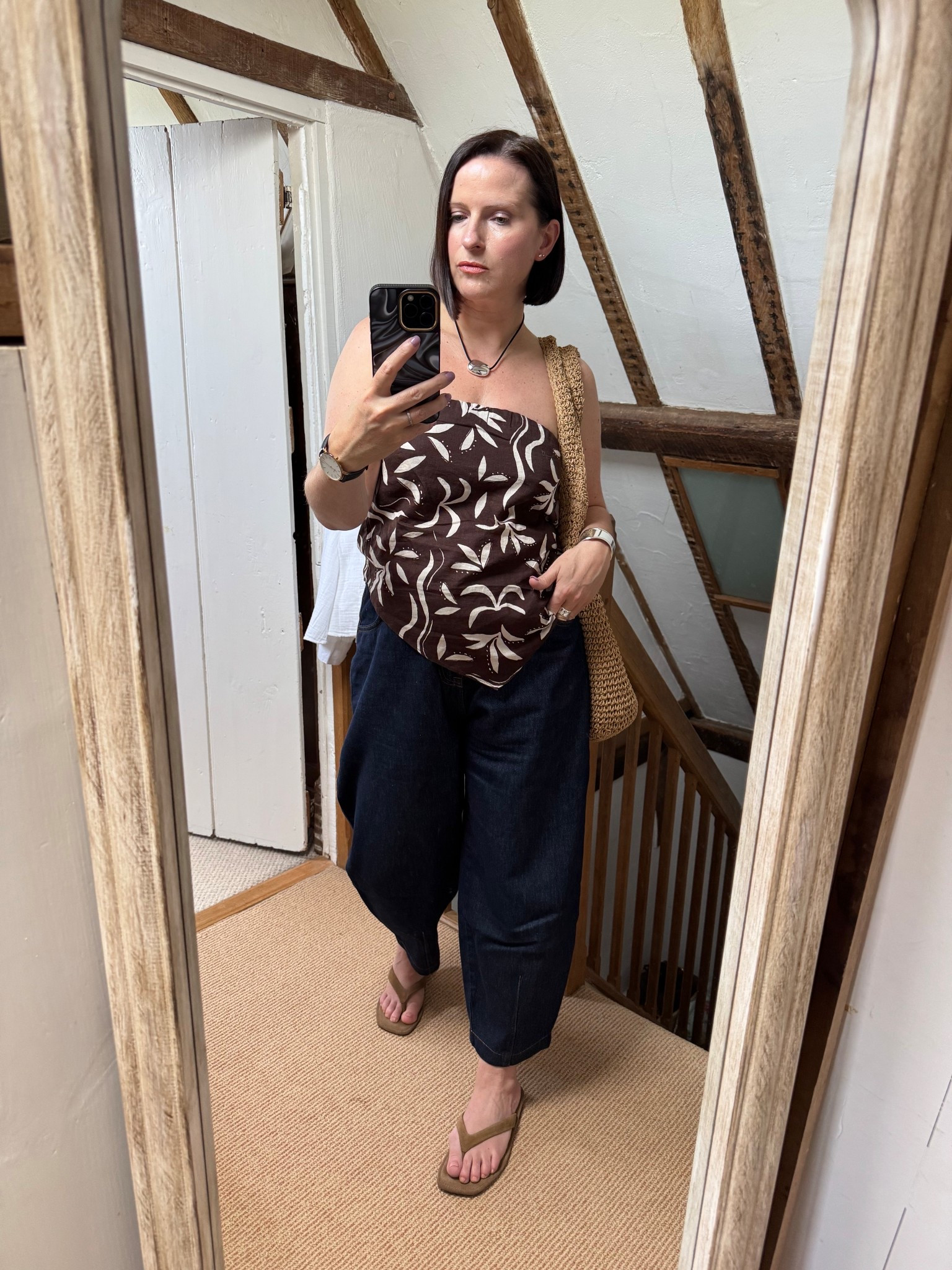 Summer holiday inspo
Bandeau top
Barrel Leg Jeans
Suede Flip Flops
Raffia Oversized Tote Bagg

#LTKeurope #LTKsummer #LTKuk