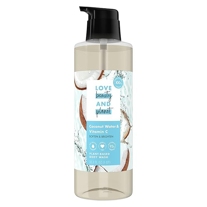 Love Beauty And Planet Body Wash Softened, Visibly Glowing Skin Coconut Water and Vitamin C Made ... | Amazon (US)